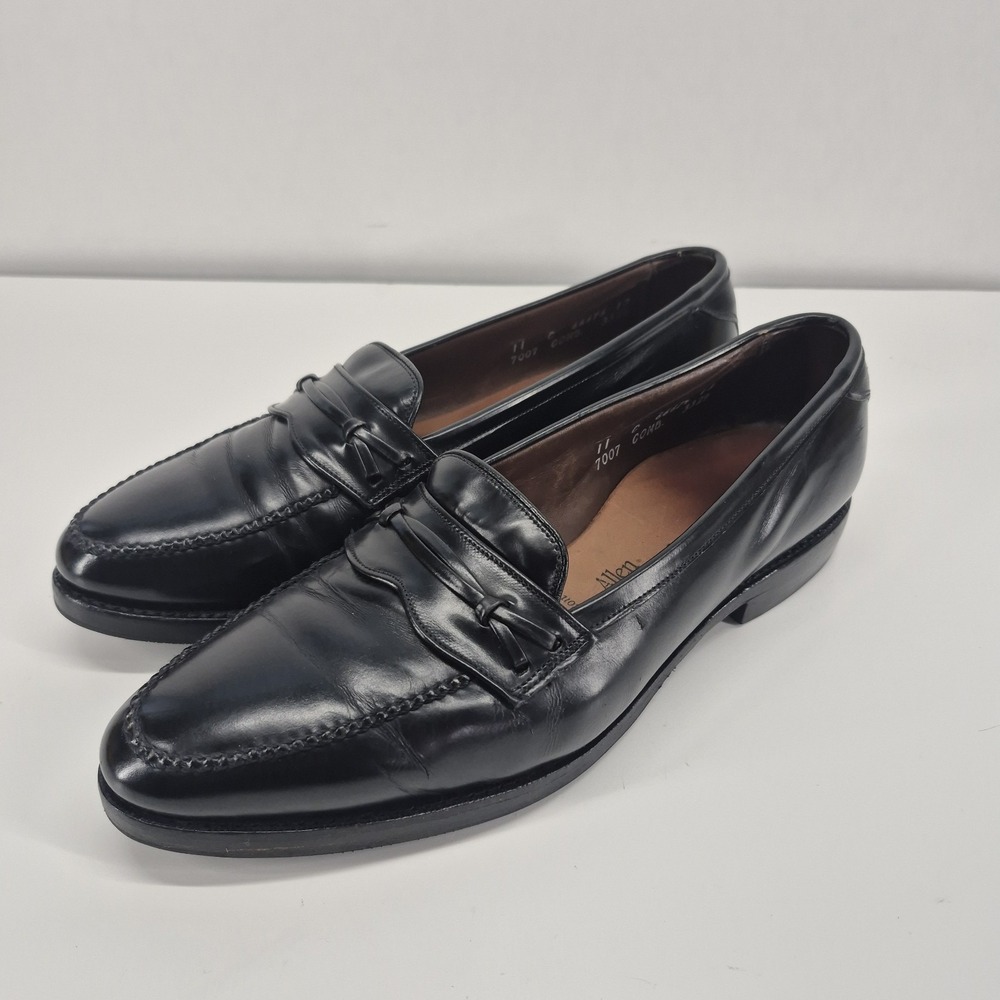 Allen Edmond Barrington Dress Shoes Mens Size 11 C Black 66676 Leather Oxford